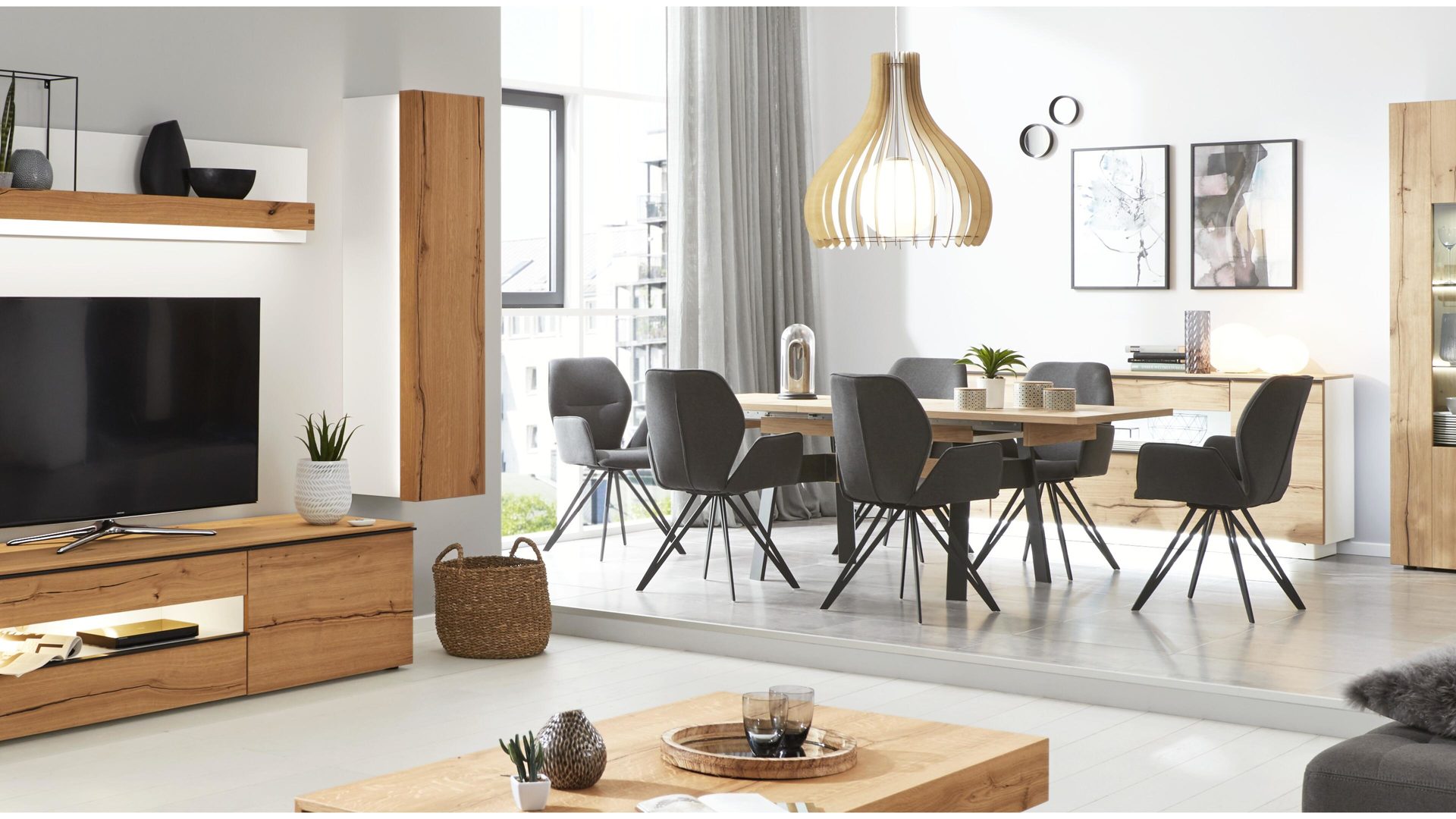 Interliving Wohnzimmer Serie 2103 – Hängeelement, mattweißer Lack &, Interliving Wohnzimmer Serie 2103 – Hängeelement, mattweißer Lack &,