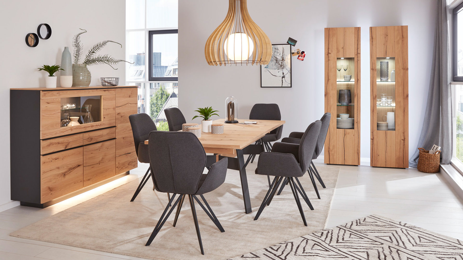 esstisch schwarz lack, interliving wohnzimmer serie 2103 – esstisch, schieferschwarzer lack &,, Design ideen